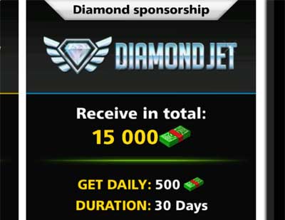 diamond jet sponsorship یا دیاموند جت 15 هزار دلاری ساکر استارز